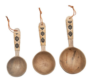 DF5095  Mango Wood Scoop Set of 3 DF5095